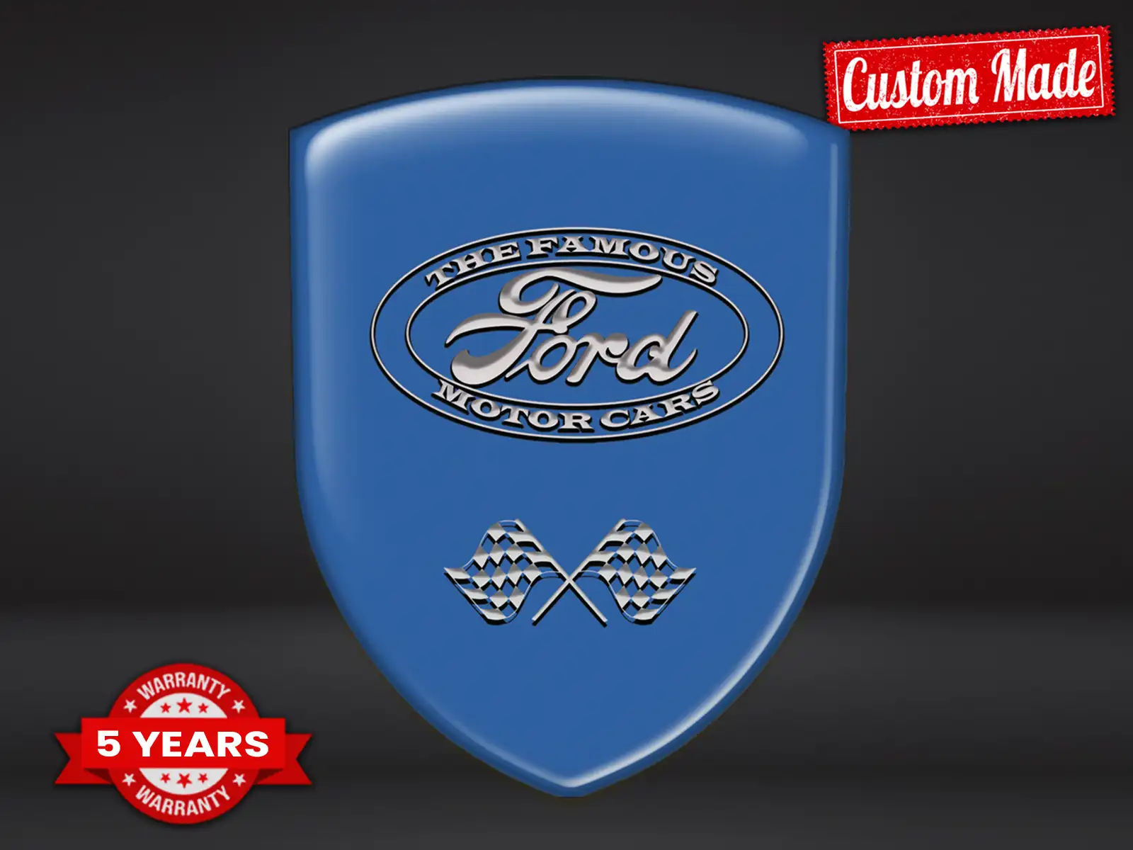 Ford Etiqueta Impermeable Máximo Resistente Diseño Pro